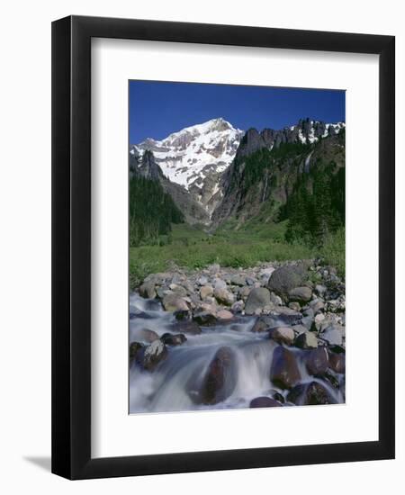 Oregon. Mount Hood NF, Mount Hood Wilderness, Muddy Fork of the Sandy River-John Barger-Framed Photographic Print