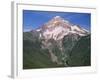 Oregon. Mount Hood NF, Mount Hood Wilderness, west side of Mount Hood and densely forested slopes-John Barger-Framed Photographic Print