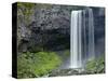 Oregon. Mount Hood NF, Tamanawas Falls with moss-covered rocks at it's base is formed-John Barger-Stretched Canvas