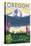 Oregon - Mountain and Lake-Lantern Press-Stretched Canvas