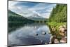 Oregon, Mt. Hood National Forest. Trillium Lake and Mt. Hood-Rob Tilley-Mounted Photographic Print