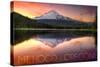 Oregon - Mt. Hood-Lantern Press-Stretched Canvas