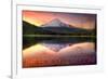 Oregon - Mt. Hood-Lantern Press-Framed Art Print