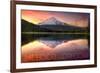 Oregon - Mt. Hood-Lantern Press-Framed Art Print