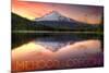 Oregon - Mt. Hood-Lantern Press-Mounted Premium Giclee Print