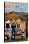 Oregon - Oregon Cowgirls-Lantern Press-Stretched Canvas