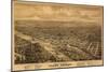 Oregon - Panoramic Map of Salem-Lantern Press-Mounted Art Print