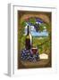 Oregon - Pinot Noir-Lantern Press-Framed Art Print