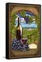 Oregon - Pinot Noir-Lantern Press-Framed Stretched Canvas