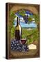 Oregon - Pinot Noir-Lantern Press-Stretched Canvas