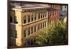 Oregon, Portland. Building Details in Downtown-Brent Bergherm-Framed Photographic Print