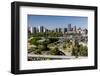 Oregon, Portland. Highways and Downtown from the Ohsu Gondola-Brent Bergherm-Framed Photographic Print