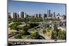 Oregon, Portland. Highways and Downtown from the Ohsu Gondola-Brent Bergherm-Mounted Photographic Print