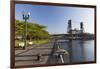 Oregon, Portland. Waterfront Park Along the Willamette River-Brent Bergherm-Framed Photographic Print