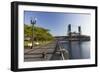 Oregon, Portland. Waterfront Park Along the Willamette River-Brent Bergherm-Framed Photographic Print