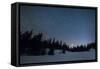 Oregon's Mt Hood, as Seen from Nearby Mirror Lake-Ben Coffman-Framed Stretched Canvas
