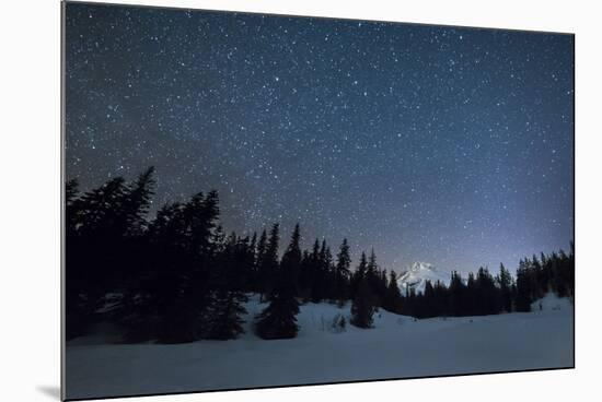 Oregon's Mt Hood, as Seen from Nearby Mirror Lake-Ben Coffman-Mounted Photographic Print