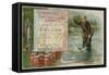 Oregon - Salmon Fisheries-null-Framed Stretched Canvas