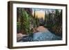 Oregon - Scenic View of the Rogue River, c.1912-Lantern Press-Framed Art Print