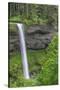 Oregon. Silver Falls State Park, spring flow of South Fork Silver Creek-John Barger-Stretched Canvas