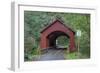 Oregon, Siuslaw National Forest, North Fork Yachats Bridge on the Yachats River-John Barger-Framed Photographic Print