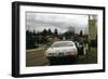 Oregon State Police Stops a Driver Who Exceeded 55 Mph National Speed Limit, 1973-null-Framed Photo