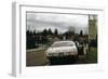 Oregon State Police Stops a Driver Who Exceeded 55 Mph National Speed Limit, 1973-null-Framed Photo