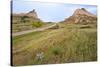 Oregon Trail Leaves Nebraska Passes Scotts Bluff Towards Mitchell Pass-Richard Wright-Stretched Canvas