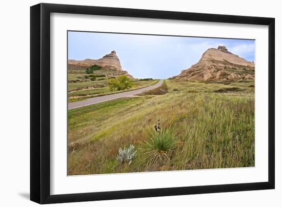 Oregon Trail Leaves Nebraska Passes Scotts Bluff Towards Mitchell Pass-Richard Wright-Framed Photographic Print