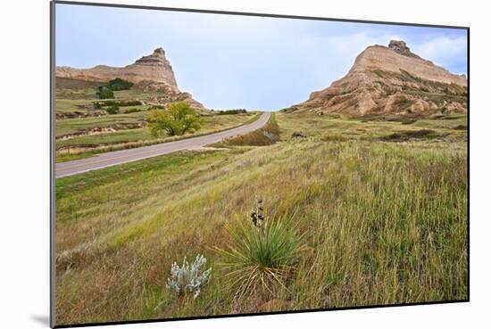 Oregon Trail Leaves Nebraska Passes Scotts Bluff Towards Mitchell Pass-Richard Wright-Mounted Photographic Print