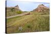 Oregon Trail Leaves Nebraska Passes Scotts Bluff Towards Mitchell Pass-Richard Wright-Stretched Canvas