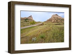 Oregon Trail Leaves Nebraska Passes Scotts Bluff Towards Mitchell Pass-Richard Wright-Framed Photographic Print