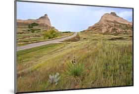 Oregon Trail Leaves Nebraska Passes Scotts Bluff Towards Mitchell Pass-Richard Wright-Mounted Photographic Print