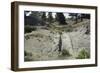 Oregon Trail Ruts Worn into Rock by Wagon Trains Near Guernsey, Wyoming-null-Framed Photographic Print