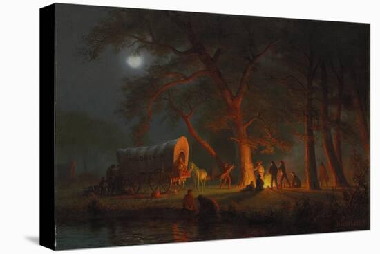 Oregon Trail-Albert Bierstadt-Stretched Canvas