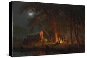 Oregon Trail-Albert Bierstadt-Stretched Canvas