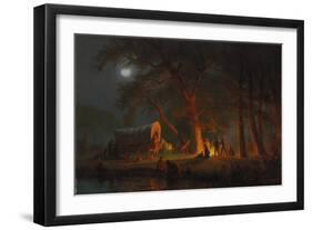 Oregon Trail-Albert Bierstadt-Framed Giclee Print