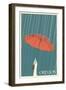 Oregon - Umbrella-Lantern Press-Framed Art Print