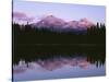 Oregon. Willamette NF, North and Middle Sister, with first snow of autumn-John Barger-Stretched Canvas