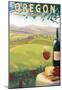 Oregon Wine Country, C.2009-null-Mounted Poster