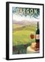 Oregon Wine Country, c.2009-Lantern Press-Framed Art Print