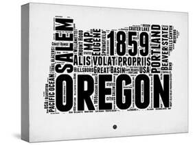 Oregon Word Cloud 1-NaxArt-Stretched Canvas