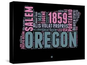 Oregon Word Cloud 2-NaxArt-Stretched Canvas