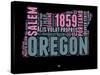 Oregon Word Cloud 2-NaxArt-Stretched Canvas