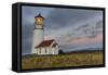 Oregons Oldest Lighthouse at Cape Blanco State Park, Oregon USA-Chuck Haney-Framed Stretched Canvas