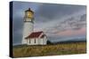 Oregons Oldest Lighthouse at Cape Blanco State Park, Oregon USA-Chuck Haney-Stretched Canvas