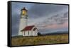 Oregons Oldest Lighthouse at Cape Blanco State Park, Oregon USA-Chuck Haney-Framed Stretched Canvas