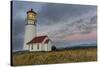 Oregons Oldest Lighthouse at Cape Blanco State Park, Oregon USA-Chuck Haney-Stretched Canvas