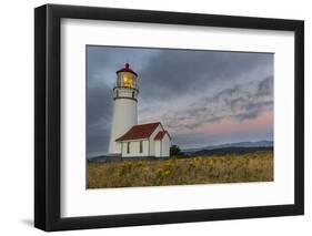 Oregons Oldest Lighthouse at Cape Blanco State Park, Oregon USA-Chuck Haney-Framed Photographic Print