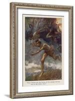 Orestes and Eumenides-Arthur Rackham-Framed Art Print